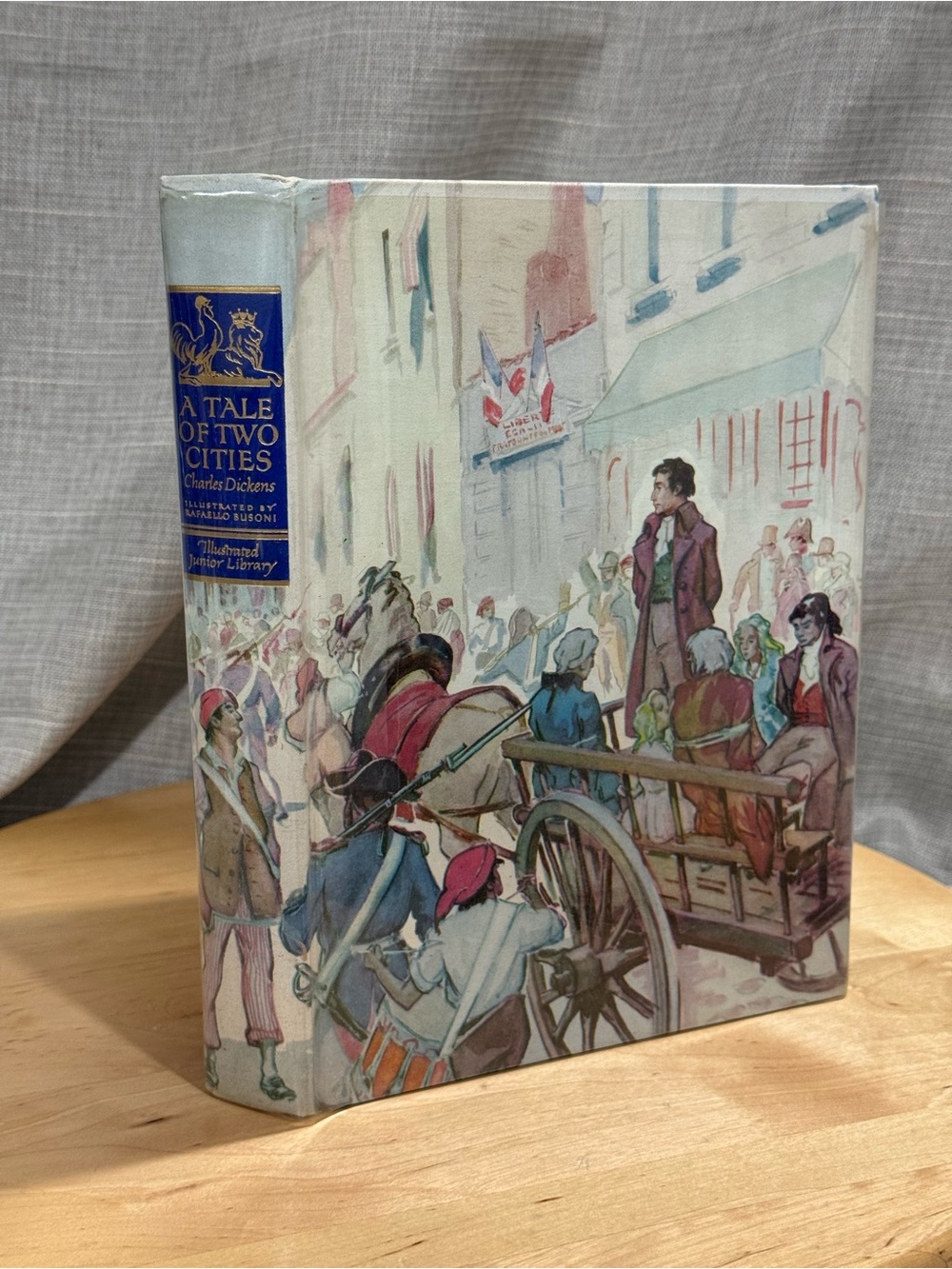 VTG 1948 HCDJ A Tale of Two Cities by Charles Dickens Illustrated Junior Library